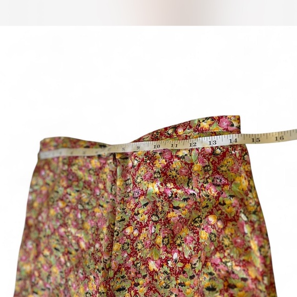 Floral Asymmetrical Skirt Vintage Woman's Size XS |Kamellia by P.RI - Picture 6 of 8
